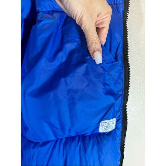 Vintage Marmot Mountain Works Goose Down Blue Puffer Vest Men's XL - Picture 8 of 13